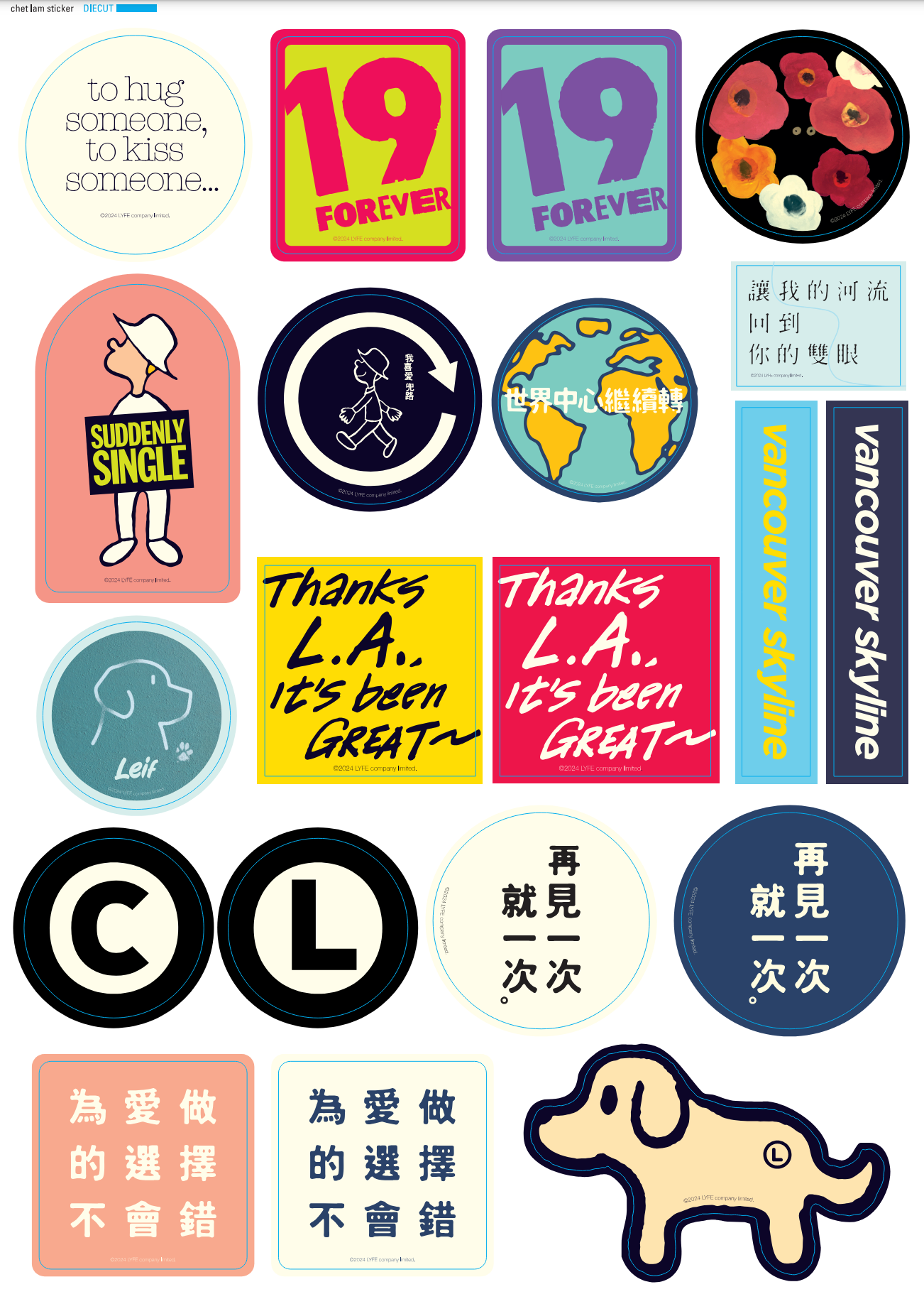 Chet Lam x Sketchup Postcards + Sticker