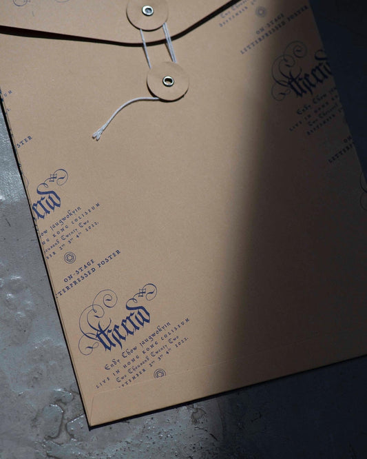 Ver. 2 月球地球又相擁 門開一剎再重逢 | On Stage Letterpressed Poster